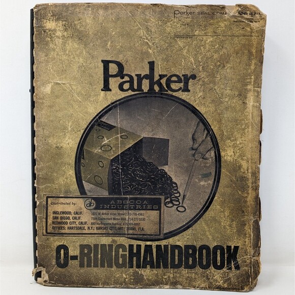 Vintage Parker O-Ring Handbook OR5700 Parker Seal Company Aug 1971 Distressed - Picture 1 of 12